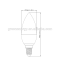 el ul aprobó la luz llevada de la vela del bulbo C37 llevó la luz de la vela y la luz llevada de la vela dimmable y 4.5w llevó la luz de la vela